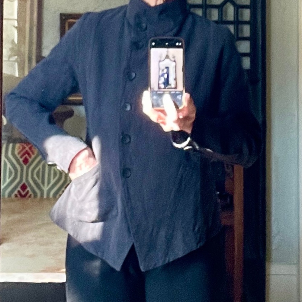 Lurdes Bergada  Black Women's Button-Up Blazer - Picture 15 of 16